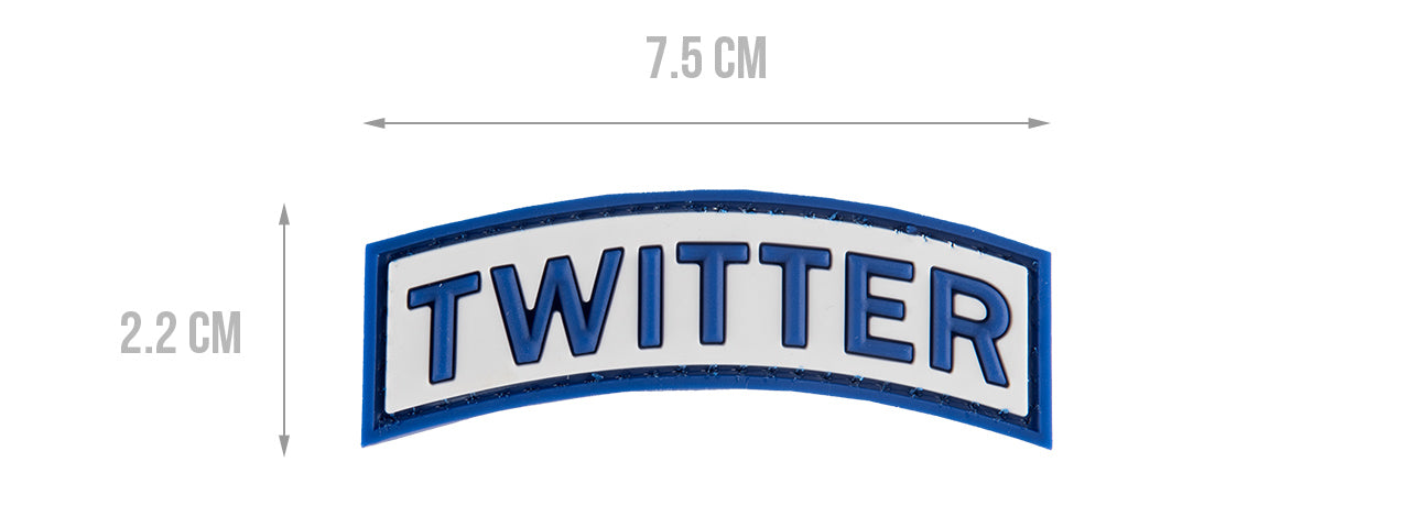 G-FORCE TWITTER PVC MORALE PATCH ( BLUE)