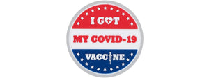 I Got My Covid-19 Vaccine" Surround By Stars PVC Patch
