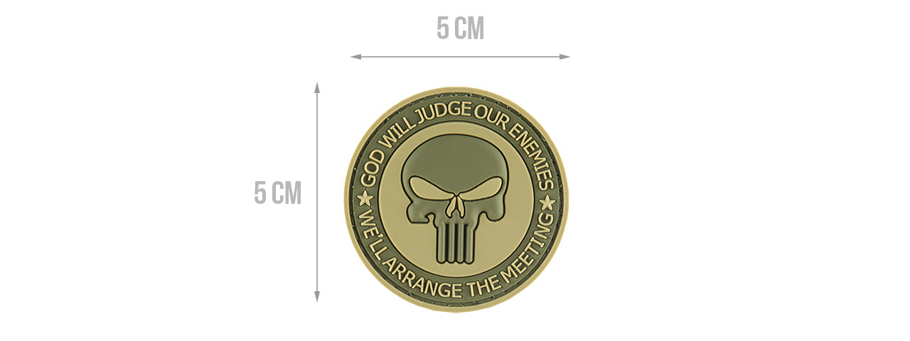 G-FORCE PUNISHER ENEMIES PVC MORALE PATCH (OD GREEN)