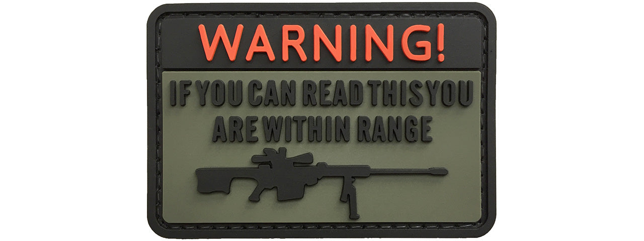 G-Force Warning If You Can Read This You're Within Range PVC Morale Patch (OD)