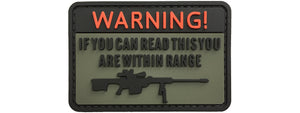 G-Force Warning If You Can Read This You're Within Range PVC Morale Patch (OD)