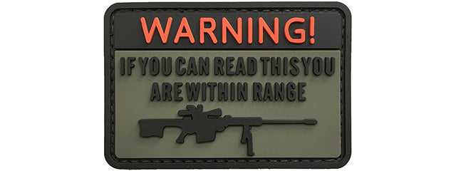 G-Force Warning If You Can Read This You're Within Range PVC Morale Patch (OD)