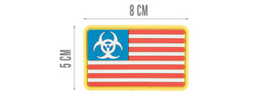 G-FORCE BIOHAZARD US FLAG PVC MORALE PATCH
