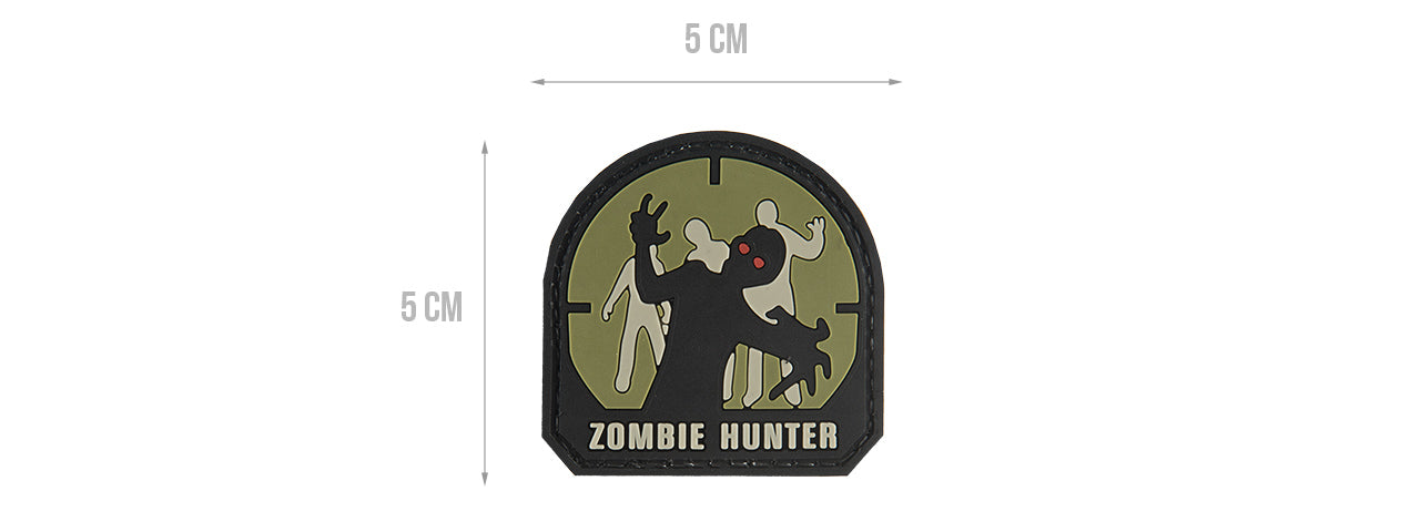 G-FORCE ZOMBIE HUNTER PVC MORALE PATCH - SMALL (OD GREEN)