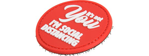 It's not YOU. I'm Social Distancing PVC Morale Patch (Red)
