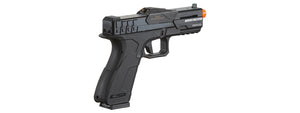 Poseidon CSI XG8 Gas Blow Back Aluminum Pistol - (Metal/Black)