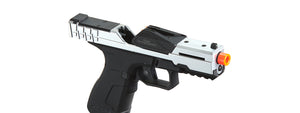 Poseidon CSI XG8 Gas Blow Back Aluminum Pistol - (Metal/Silver)