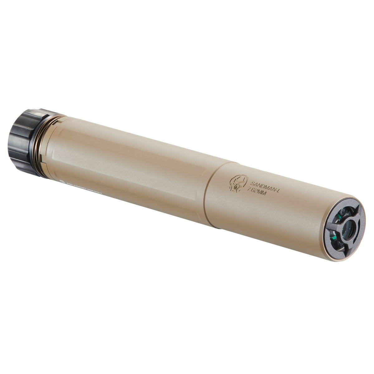 PTS Airsoft Dead Air Sandman-L Mock Suppressor w/ PTS Dead Air Keymo Flash Hider & Tracer - (FDE)