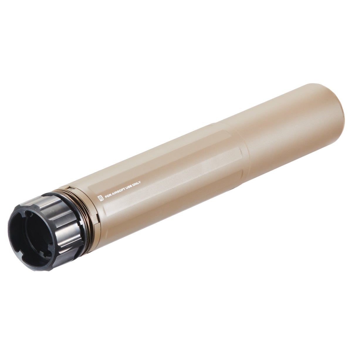 PTS Airsoft Dead Air Sandman-L Mock Suppressor w/ PTS Dead Air Keymo Flash Hider & Tracer - (FDE)