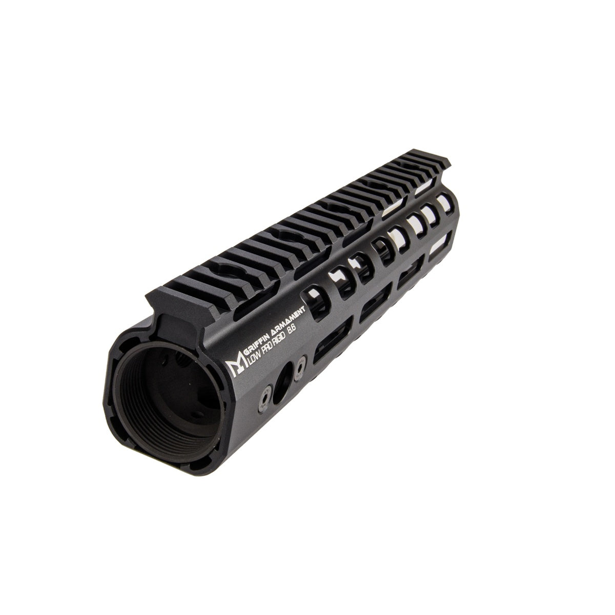 PTS Griffin Armament Licensed Low Pro Rigid M-LOK 8.6" Rail for M4/M16 Series Airsoft Rifles (Black)