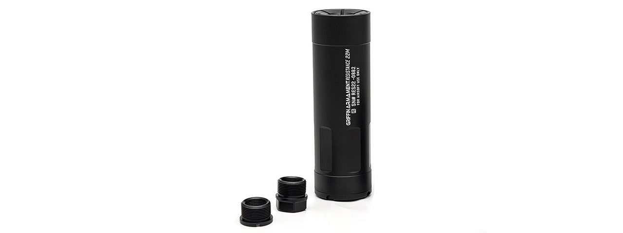 PTS Griffin Armament Resistance22 14mm CCW Direct Thread Mock Suppressor - (Black)
