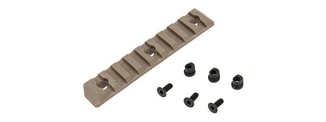 PTS SYNDICATE ENHANCED 9-SLOT KEYMOD RAIL SECTION - DARK EARTH