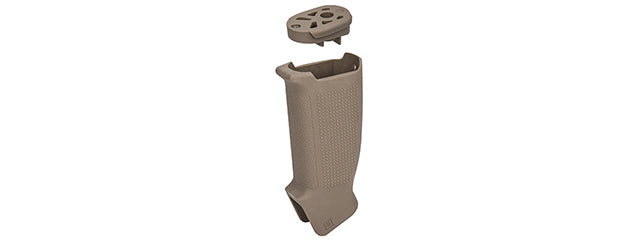 PTS Syndicate Enhanced EPGC Polymer Compact Grip for M4 AEG Airsoft Rifles (Color: Tan)
