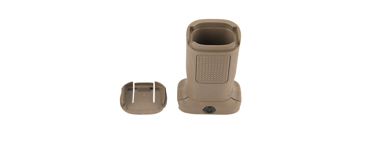 PSA-PT151450313 PTS EPF2 20MM PICATINNY VERTICAL FOREGRIP W/ STORAGE (SHORT) (TAN)