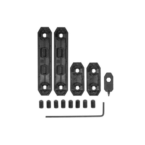 PTS Syndicate EP M-LOK Rail Cover Set (Color: Black)