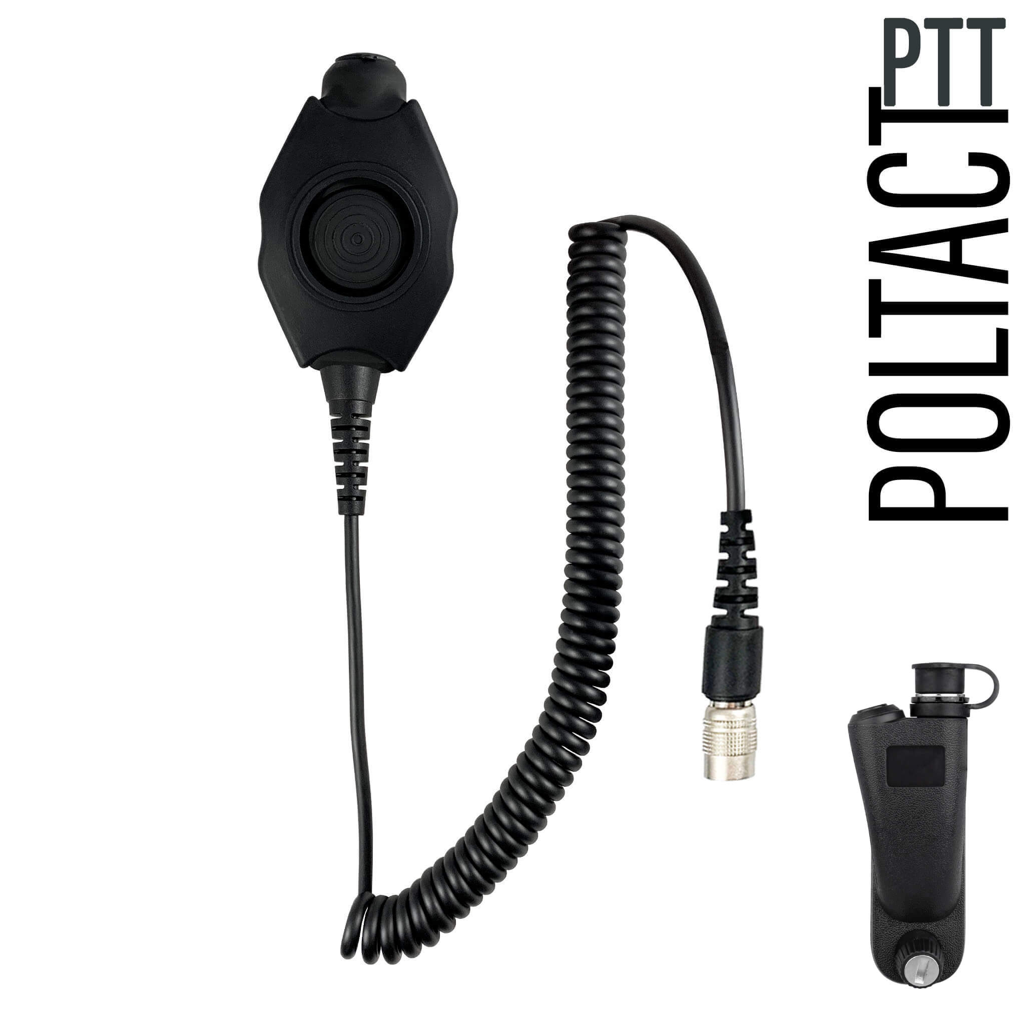 Tactical Mic / Earpiece / Tactical PTT Adapter Kit With Quick Disconnect (Hirose) Connector - Motorola APX (Apex) Series, XPR Series, SRX2200, & More