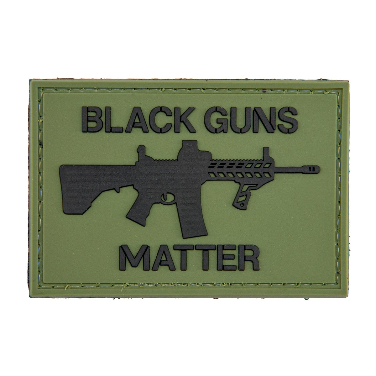 "Black Guns Matter" PVC Patch (Color: OD Green)