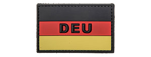 German Flag with DEU PVC Patch