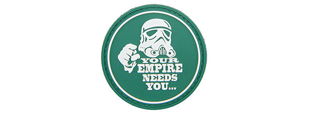Your Empire Needs You PVC Patch (Color: Green)