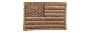 Embroidered Forward US Flag Patch (Color: Coyote Tan)