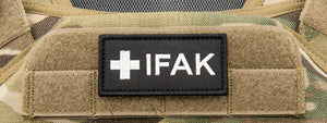 IFAK Individual First Aid Kit Small Patch (Color: Black and White)