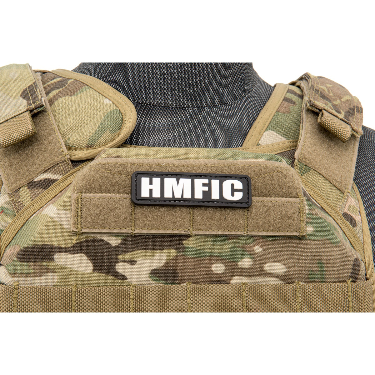 "Head Mother Fucker in Charge" PVC Patch (Color: Black)