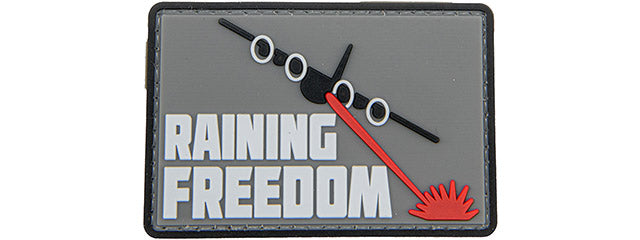 Raining Freedom PVC Patch (Color: Gray)
