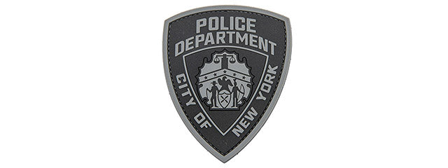 Police Department City of New York PVC Patch (Color: Gray)