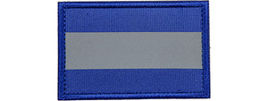 Reflective Blue Background Patch (Color: Blue)