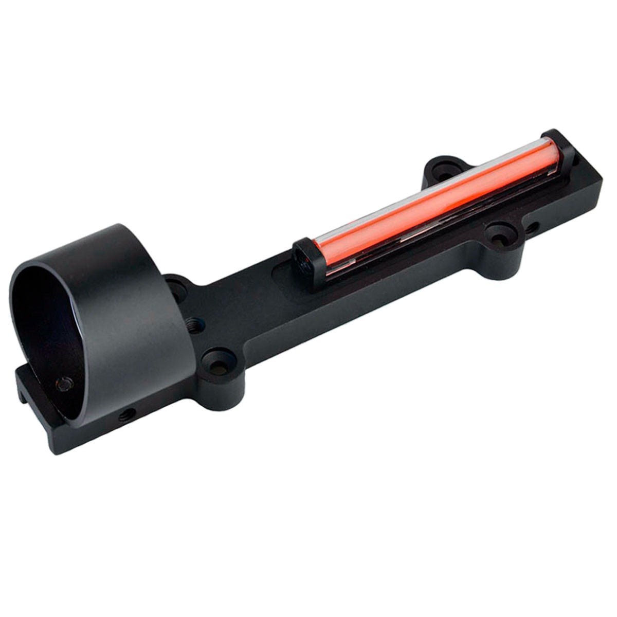 Ranger Armory 1x28mm Fiber Red Dot Sight Scope for Rib Rail Shotguns (Color: Black)