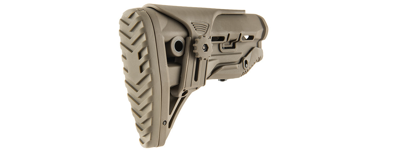 RANGER ARMORY M4 TACTICAL STOCK WITH ADJUSTABLE CHEEK REST (TAN)