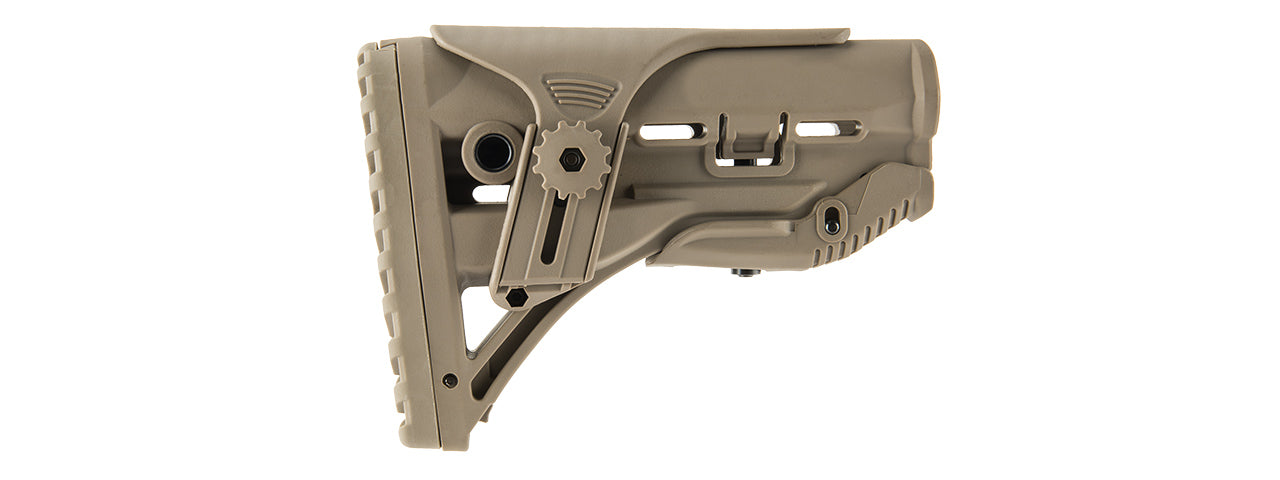 RANGER ARMORY M4 TACTICAL STOCK WITH ADJUSTABLE CHEEK REST (TAN)