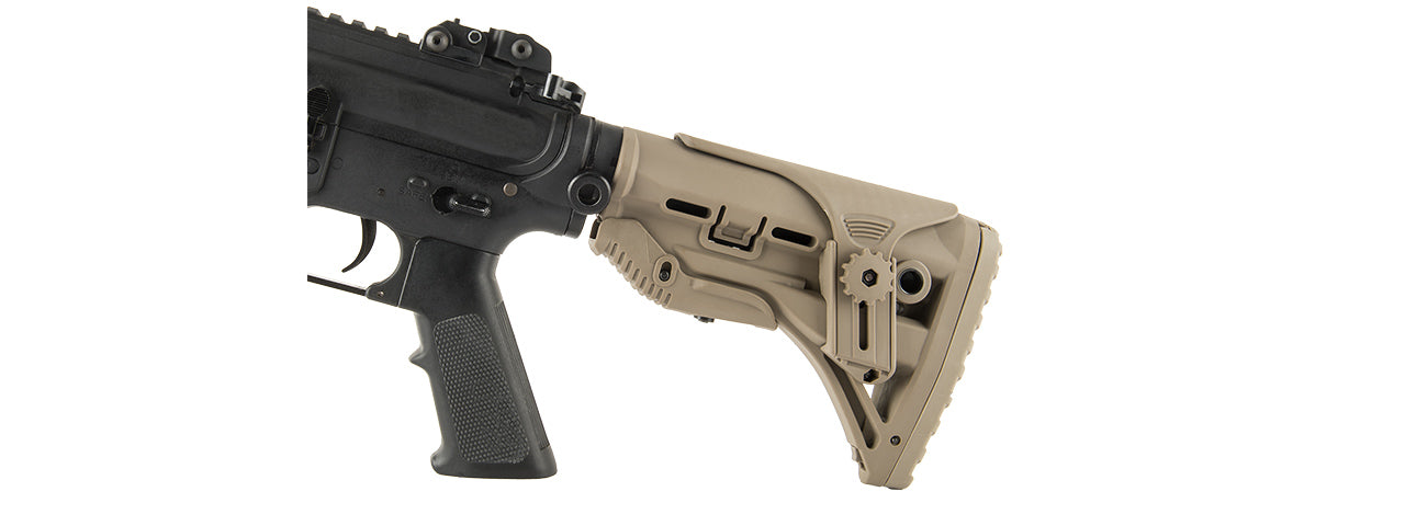 RANGER ARMORY M4 TACTICAL STOCK WITH ADJUSTABLE CHEEK REST (TAN)