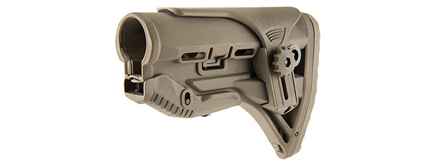 RANGER ARMORY M4 TACTICAL STOCK WITH ADJUSTABLE CHEEK REST (TAN)
