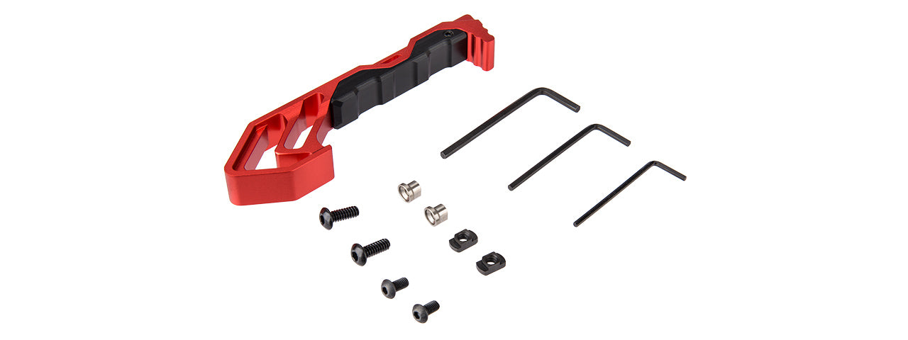 RANGER ARMORY SKELENTONIZED FOREGRIP FOR KEYMOD / M-LOK RAILS (RED)