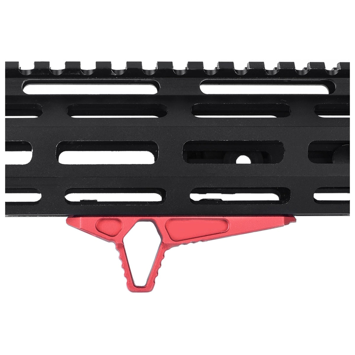 Ranger Armory Angled Hand-Stop for KeyMod and M-LOK (Color: Red)