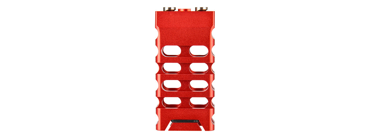 RANGER ARMORY SKELONTONIZED LIGHTWEIGHT KEYMOD STRAIGHT CUT GRIP (RED)