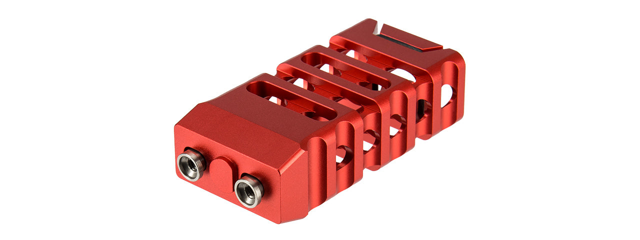 RANGER ARMORY SKELONTONIZED LIGHTWEIGHT KEYMOD STRAIGHT CUT GRIP (RED)