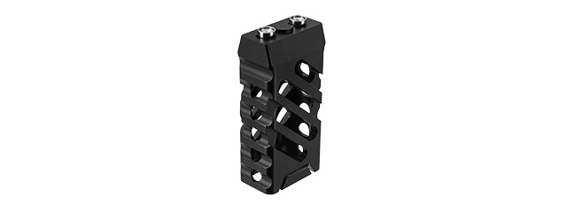 RANGER ARMORY SKELETONIZED KEYMOD SHORT VERTICAL FORWARD GRIP - CROSS CUT (BLACK)