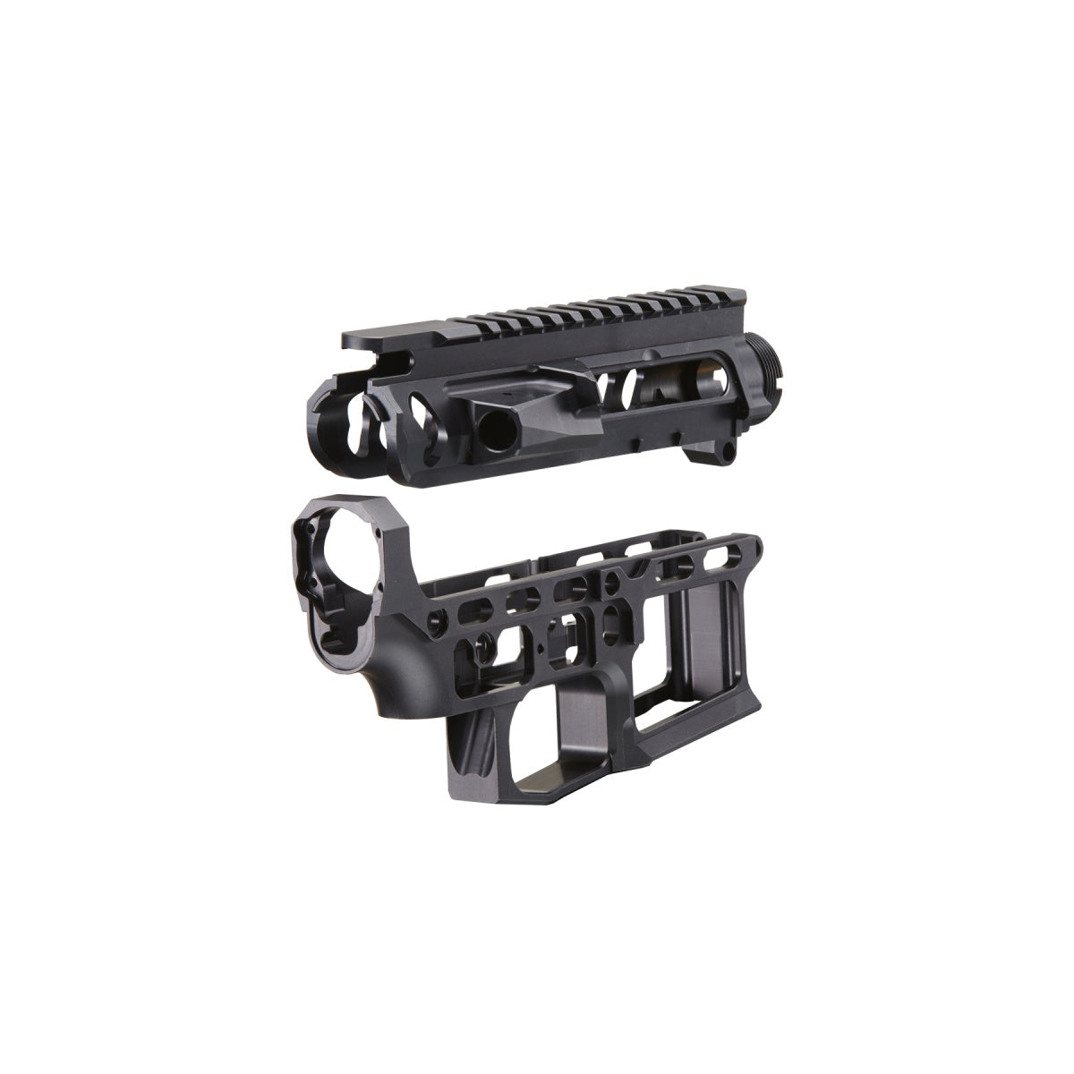 Retro Arms CNC Aluminum AR15 Skeletonized Type C Receiver (Color: Black)