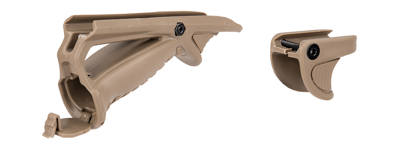 SG-46-2T ERGONOMIC POINTING FOREGRIP W/ TACTICAL SUPPORT GRIP (TAN)