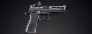 Sig Sauer Proforce P320 XCarry GBB Pistol w/ PH+ P320/M17 Slide & Lancer Tactical Red Dot Reflex Sight - (Black)