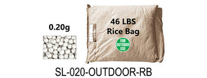 Lancer Tactical 46 lbs Rice Bag Airsoft 0.20g BBs - (White) - Excludes Free Shipping