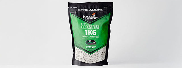 Lancer Tactical 2500 Round 0.40g Streamline Competition Grade Outdoor BBs (Color: White)