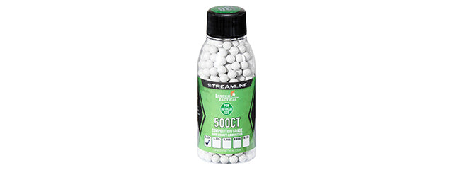 Lancer Tactical 500 Round .30G Streamline Competition Grade Outdoor BBs - (White)