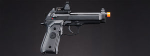 KLI KL92 Optic Ready 6mm Dual Power CO2 Gas Blowback Airsoft Pistol Red Dot Combo - (Black)