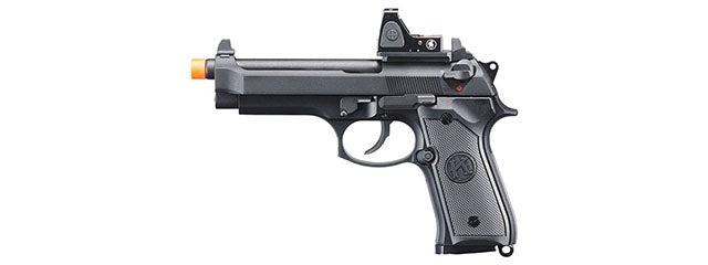 KLI KL92 Optic Ready 6mm Dual Power CO2 Gas Blowback Airsoft Pistol Red Dot Combo - (Black)