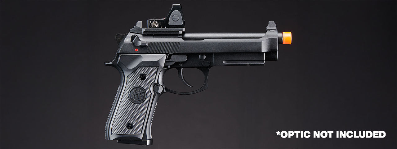 KLI KL-92 AI Optic Ready 6mm Dual Power CO2/Gas Blowback Airsoft Pistol - (Black)