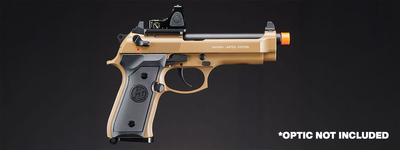 KLI KL-92 SAHARA Limited Edition 6mm Dual Power CO2/Gas Blowback Airsoft Pistol - (Tan)