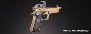 KLI KL-92 SAHARA Limited Edition 6mm Dual Power CO2/Gas Blowback Airsoft Pistol - (Tan)